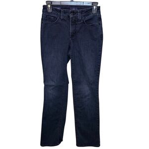 NYDJ Marilyn Straight Jeans Dark Wash Lift Tuck Denim – Size 0P